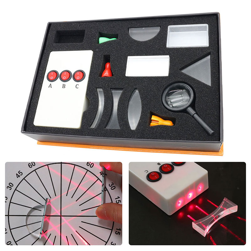 Laser Focus Lens - Optical Experiment Box Set Triangular Prism