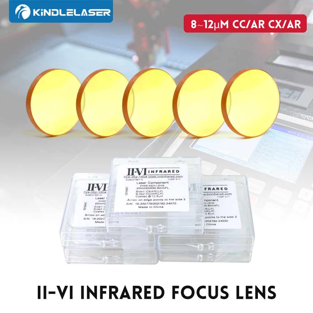 Laser Focus Lens - Kindlelaser 1/3/5/10 II-VI INFRARED CO2 Laser