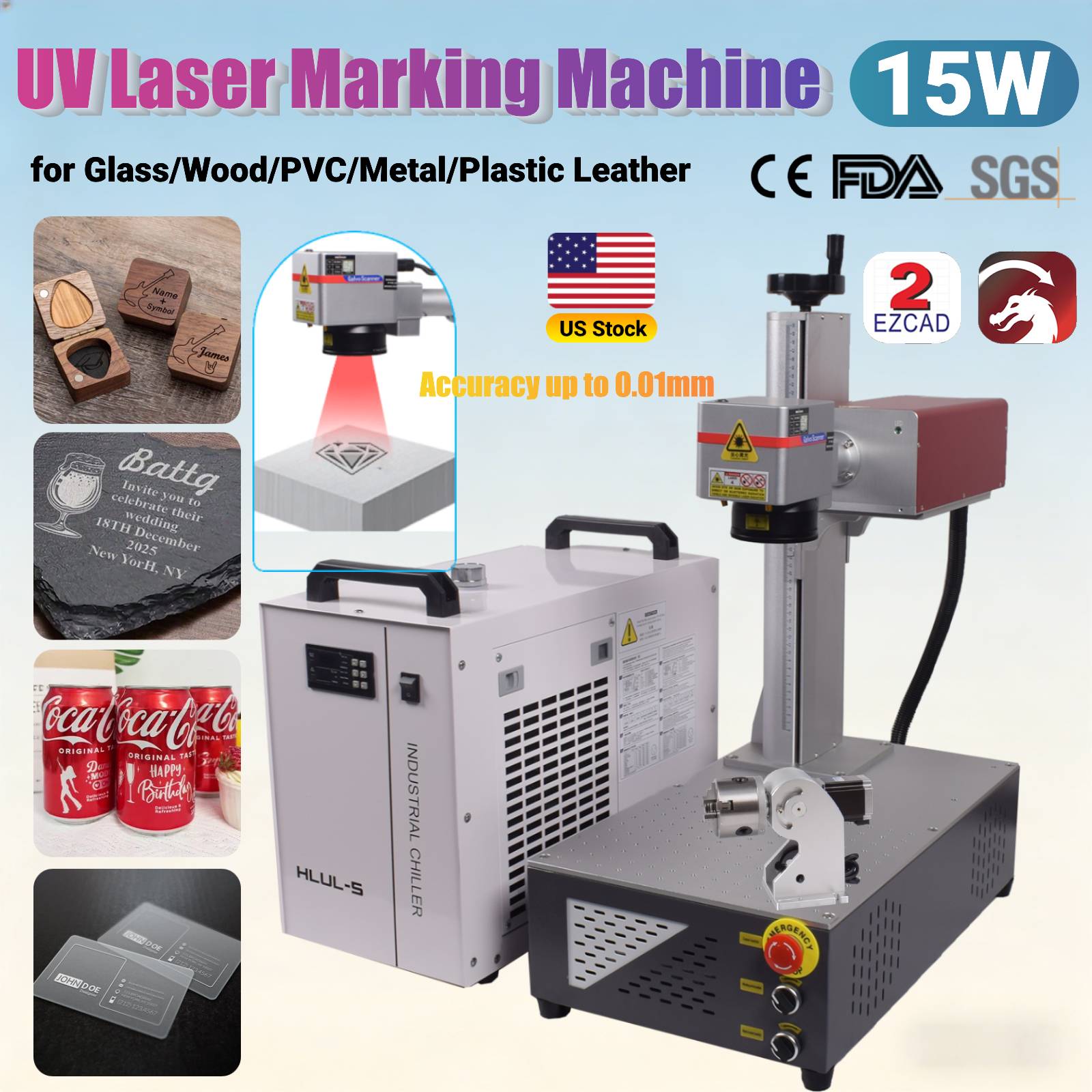 Laser Marking Machine - 15W CRS UV Laser Marking Machine