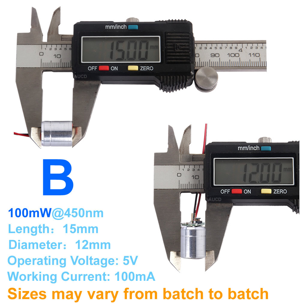 Φ12x15mm DC 5V Red-100mW Green - Industrial Green Laser recension och pris