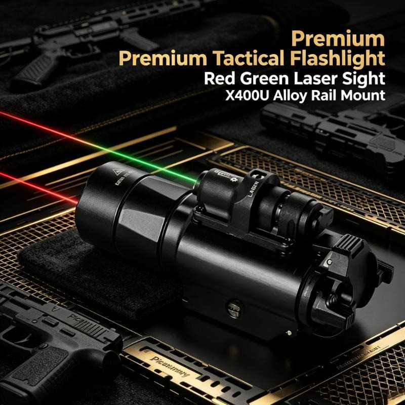 X400U Alloy Tactical Flashligh - Industrial Green Laser recension och pris