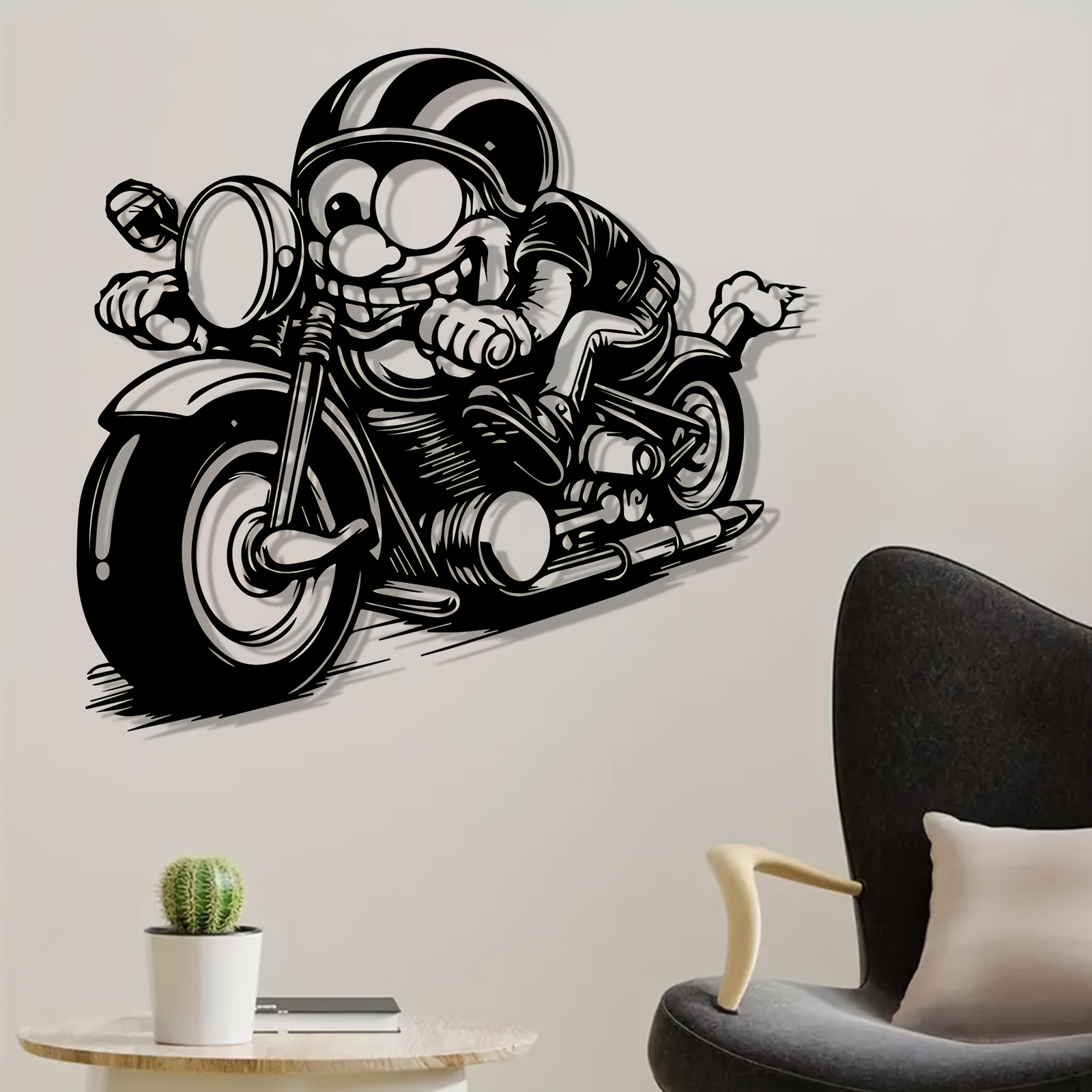 Brand 2D Flat Motorcyclist Rid - Industrial Laser Brands recension och pris
