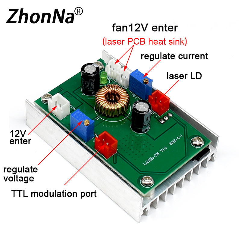 Laser with Board PCB Circuit B - Industrial Green Laser recension och pris